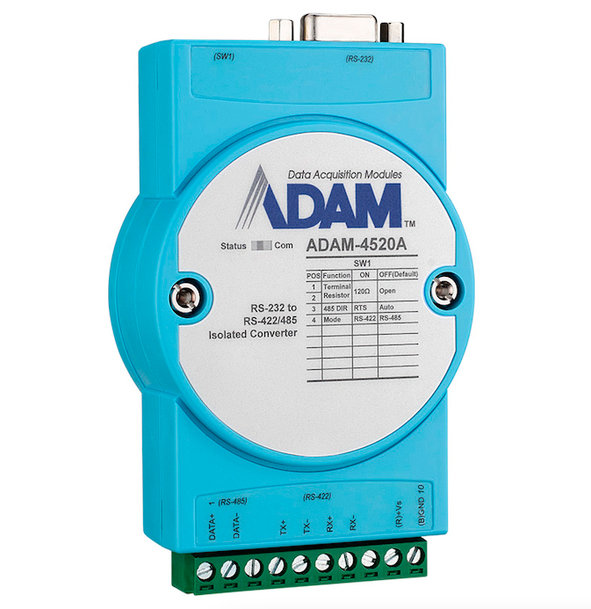 Advantech ADAM-4520A robust RS-232 to RS-422/485 Isolated Converter now available from stock